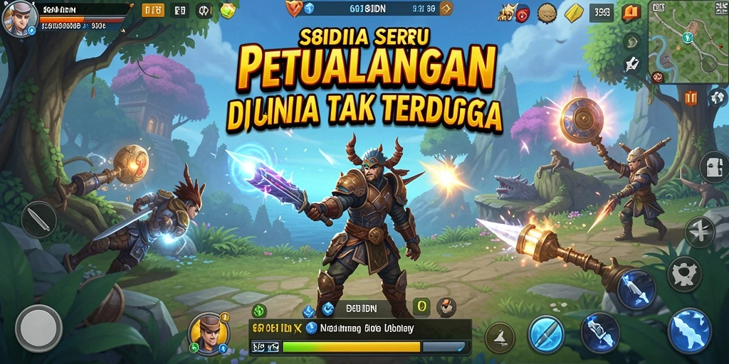 Screenshot menampilkan aksi seru dalam game petualangan 68IDN.