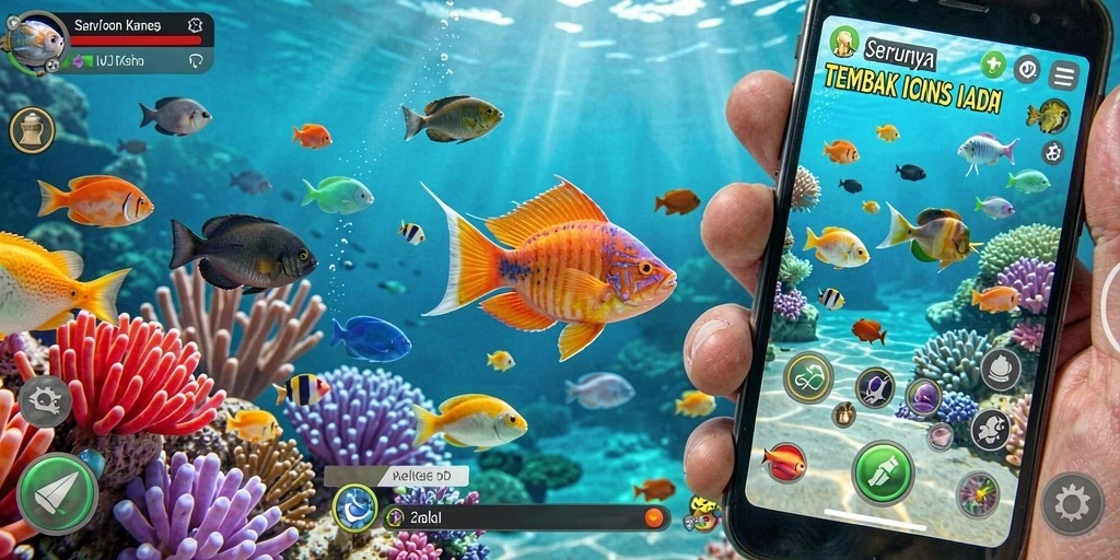 Tampilan gameplay seru dalam game Tembak Ikan 9939.