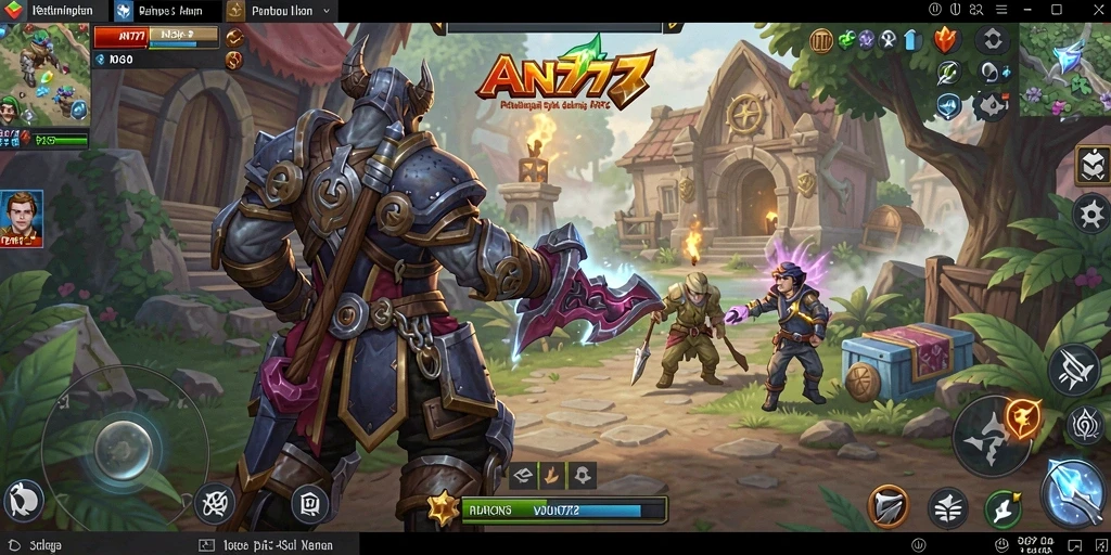 Cuplikan gameplay menampilkan pertarungan epik dalam AN777.