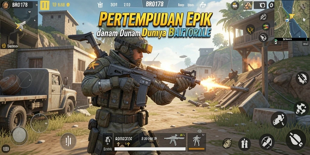 Gameplay menarik dan menegangkan dari BRO178 Battle Royale.