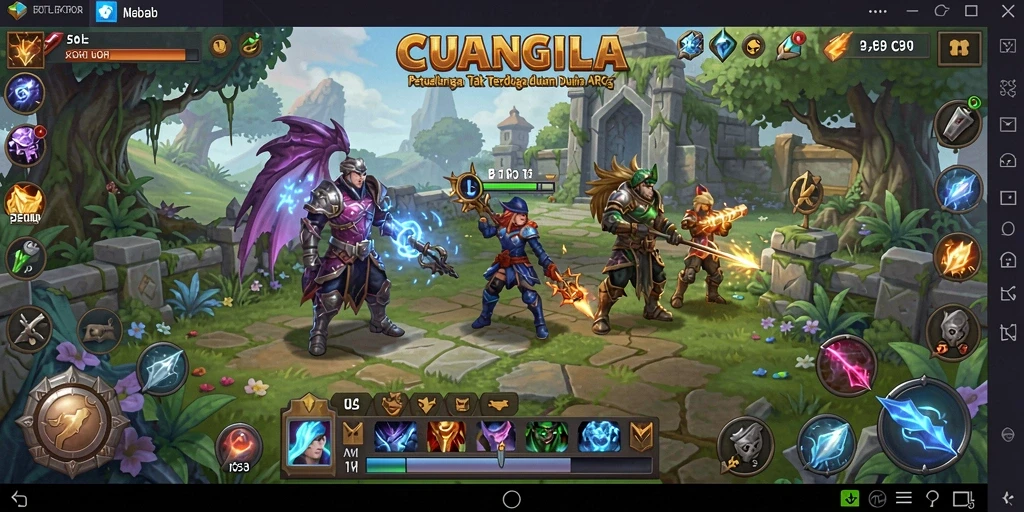 Gameplay menarik dalam dunia fantasi CUANGILA yang memukau.