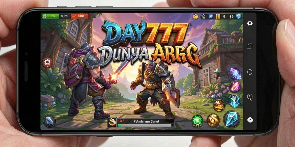 Tangkapan layar gameplay <strong>DAY777</strong> menampilkan aksi pertempuran yang mendebarkan dan lingkungan yang indah.