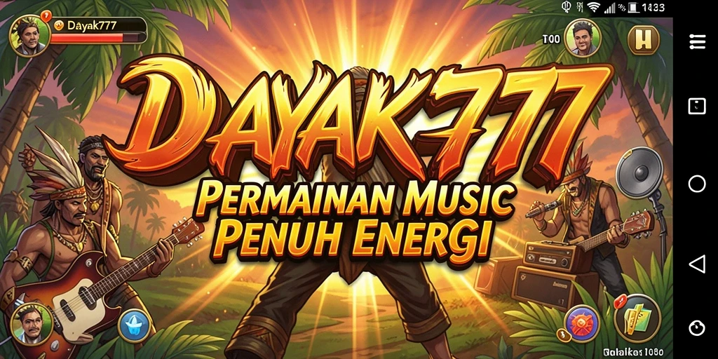 Tangkapan layar utama <strong>DAYAK777</strong> menampilkan gameplay musik yang dinamis dan mengasyikkan.