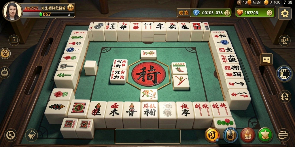 Tampilan gameplay DY777 menampilkan strategi dan keseruan bermain Mahjong.