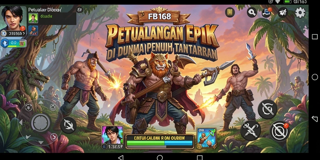 Screenshot gameplay FB168 menampilkan petualangan seru di dunia fantasi.
