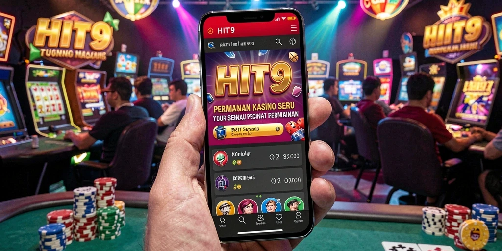 Screenshot menunjukkan gameplay seru di HIT9 dengan grafis menarik.