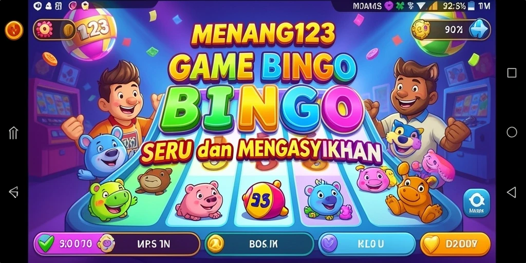Screenshot MENANG123 menampilkan gameplay Bingo yang menggembirakan.