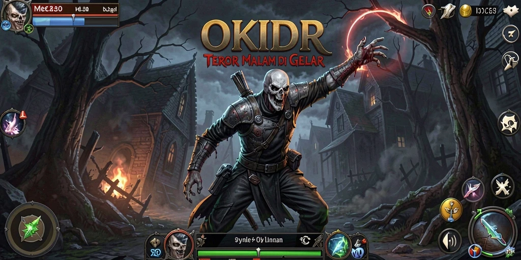 Tangkapan layar dari gameplay <strong>OKIDR</strong> yang menyeramkan dan menegangkan.