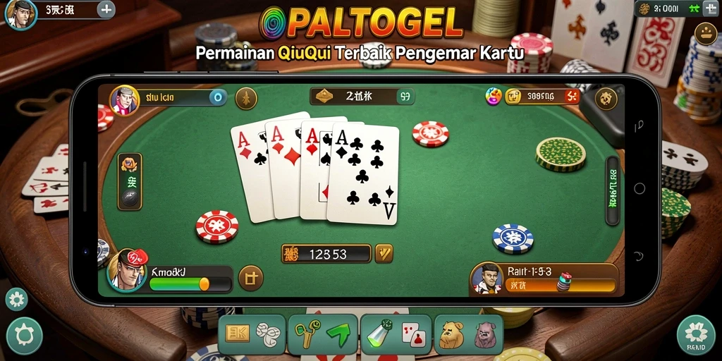 Tampilan gameplay seru dari OPALTOGEL saat bermain QiuQiu.