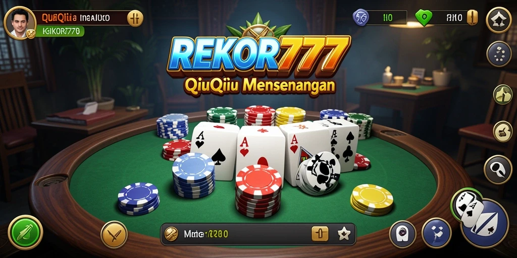 Tampilan gameplay QiuQiu yang seru dan interaktif.