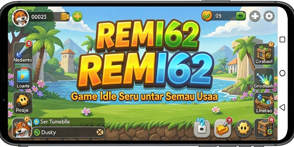 Tampilan gameplay Idle yang menarik dan menghibur.