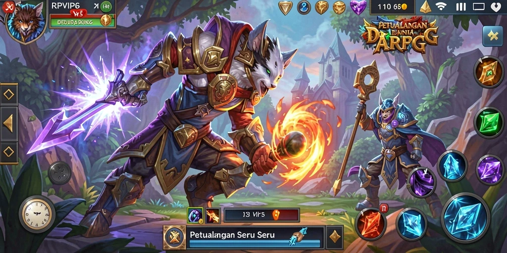Tampilan gameplay menakjubkan dalam RPVIP6 yang penuh aksi.