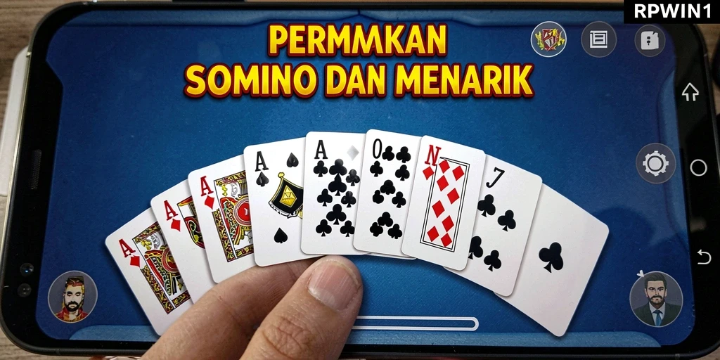 Tangkapan layar utama RPWIN1 menampilkan aksi seru dalam permainan Domino.