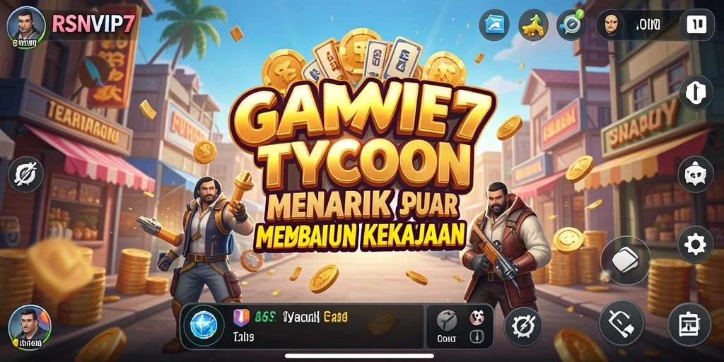 Tampilan gameplay RSNVIP7 yang menarik dengan strategi bisnis yang menantang.