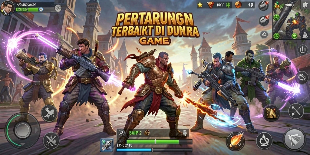 Screenshot gameplay SVIP2 menampilkan pertempuran seru dan dinamis.