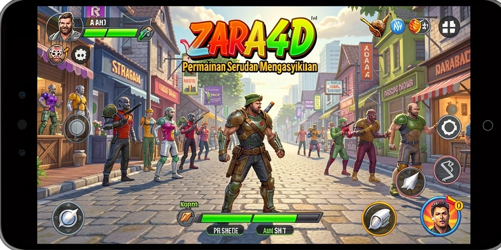 Menggambarkan gameplay seru dan interaktif dari ZARA4D.